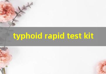  typhoid rapid test kit